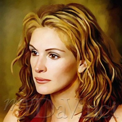 Julia Roberts Oil Painting Giclee - myDaVinci
